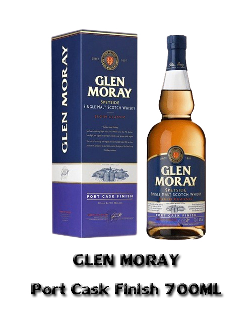 GLEN MORAY Port Cask Finish <br> (700mL) Alc.40%